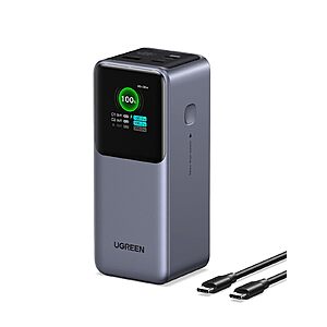 UGREEN Nexode 20000mAh 130W Portable PD Power Bank for MacBook Pro 16 $59.99