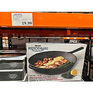 SMITH & CLARK 15" CAST IRON SKILLET (in store) $19.99