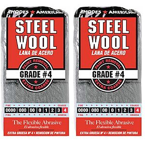 24-Pack HOMAX Products 10121116 Number 4 Steel Wool Pad $4.16 + Free S&H w/ Prime or $35+