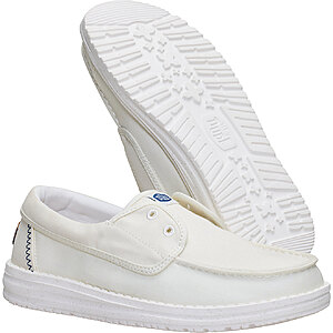 Heydude Women's Wendy Cru Stretch Canvas Shoes: White (Sizes: 6-11), Blue (Sizes: 6-9,11) $23.98 & More + Free Shipping on $25+