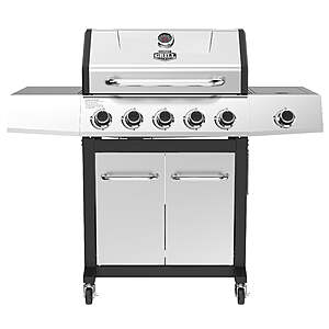 Expert Grill 5-Burner Propane Gas Grill with Side Burner, Stainless Steel & 5-year burner warranty - $208 + FREE SHIPPING