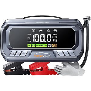 YaberAuto YA90 12-in-1 Jump Starter w/ Air Compressor, 8000A & 160PSI $75.59 + Free Shipping