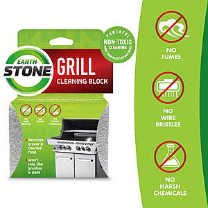 EarthStone Grill Cleaning Block, the Environmentally Friendly Grill Cleaner, 1-Pack $4.88