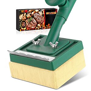Grill Brush Bristle Free 22" Steam Cleaner, Safe for Cast Iron/Steel, BBQ - $9.99
