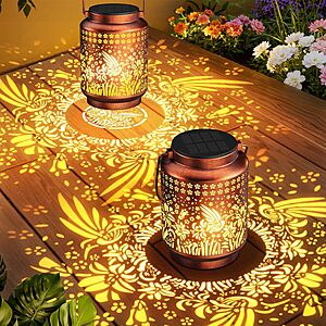 [Prime] 2-Pack KOOPER Hummingbird Hanging Solar Lantern Lights $14.99 + Free Shipping