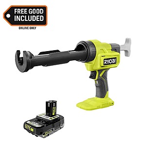 Ryobi ONE+ 18V Cordless 10 oz. Caulk & Adhesive Gun with ONE+ 18V 2.0 Ah Lithium-Ion HIGH PERFORMANCE Battery $84