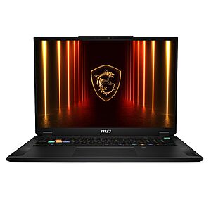msi Stealth A18 AI+ 18” 120Hz UHD+: AMD AI 9 HX 370, RTX 5080, 64GB DDR5, 2TB SSD, Win 11 Home +CONTROL Resonant +Tomb Raider: Legacy of Atlantis +Star Wars: Galaxy Racer $3199