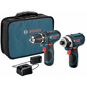 Bosch Cordless 12V Max Tool Combo Kit with Two 2.0 Ah Batteries, 2 pc. $99.99