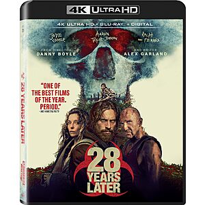 28 Years Later - 4K + Blu-ray + Digital $19.41 Amazon.com
