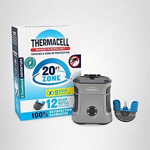 Thermacell EX90 Rechargeable Mosquito Repellent w/ 9-Hr Battery & 12-Hr Refill $26.12 w/S&S + Free Shipping