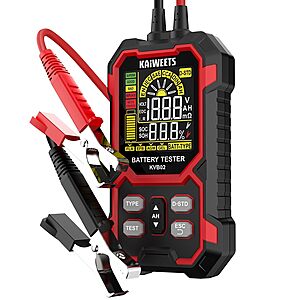 KAIWEETS 12V/24V Car Battery Tester $13.49 + Free Shipping w/ Prime or on $35+