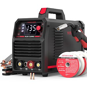 YESWELDER 135A 110V Flux Core Gasless MIG Welder $85 + Free S/H $84.99