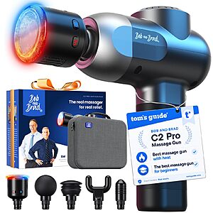 BOB AND BRAD C2 Pro Massage Gun with Heat and Cold Therapy, FSA Eligible & HSA Approved, PT-Developed Deep Tissue Back Massager $89.99