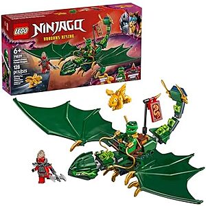 $15.95 | 128-Piece LEGO Ninjago: Dragons Rising Season 3 - Lloyd's Green Forest Dragon (71829, 2025) at Amazon