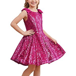 Stelle Girls' Sequin Sleeveless A-Line Party Dress (5 colors) $14.99 + Free Shipping w/ Prime or on $35+