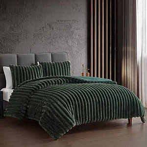 Hallmart Collectibles 3-Piece Queen Comforter Set (Spruce Green) $34.01 + Free Shipping