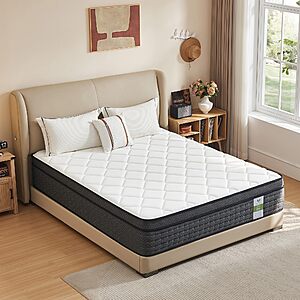 Yantan Twin Mattress10 Inch: Medium Firm Hybrid Twin Size Mattress $116.99