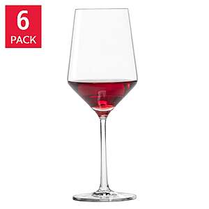 Zwiesel Glas Pure Red Wine Glass 18.2 oz, Set of 6 $39.99 free Shipping Costco.com