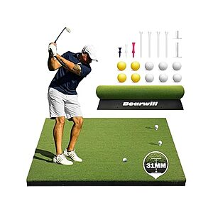 Bearwill 31mm Premium Golf Hitting Mat (Various Sizes) from $84.99 + Free Shipping for Prime Members