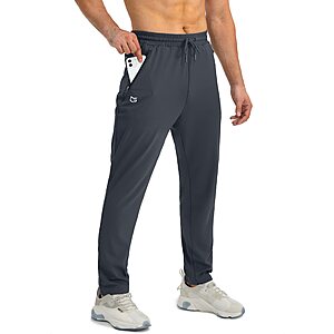 G Gradual Men's 4-Way Stretch Tapered Jogger Sweatpants w/ 3 Zipper Pockets (S-3XL, Various Colors) from $16.79 + Free Shipping w/ Prime or on $35+
