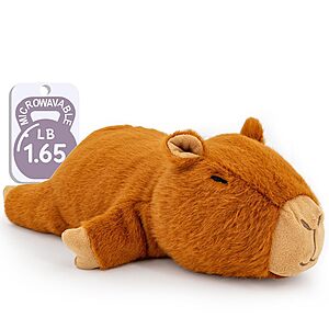 Marysun 9.8" 1.65lb Microwavable Capybara Weighted Stuffed Animal Plush $12.74 + Free Shipping w/ Prime or on $35+