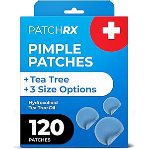 [SnS, AC] $4.19* | 120-Ct PatchRx Pimple Patches for Face at Amazon