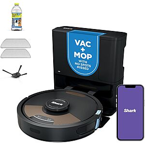 Shark Matrix Plus 2-in-1 Robot Vacuum & Mop, Black/Mocha Silver, AV2620WA Sonic Mopping $279.99