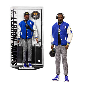 Barbie Signature Kenbassadors LeBron James Collectible Doll w/ Varsity Jacket & Accessories $33.98 + Free Shipping w/ Walmart+ or on $35+
