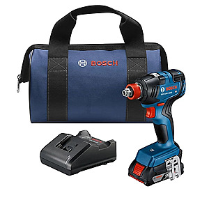 Bosch Cordless 18V Brushless Socket Ready Impact Driver, 2.0 Ah Compact Battery $99.99