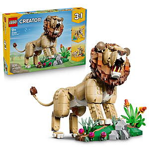 LEGO Creator 3 in 1 Wild Animals: Majestic Lion - Set# 31386 $48