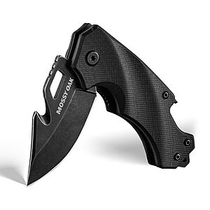 Mossy Oak 2.5" Mini Folding Pocket Knife w/ G10 Handle (Black/Brown) $9.99 + Free Shipping w/ Prime or on $35+