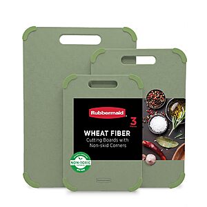 3-Piece Rubbermaid Reversible Wheat Straw Cutting Board Set (Pastel Green) $21.24 + Free Shipping w/ Prime or on $35+
