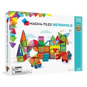 $89.69: MAGNA-TILES Metropolis 110-Piece Magnetic Construction Set