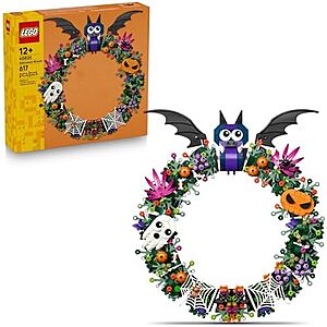 [NEW] $30 | 617-Piece LEGO Seasonal - Halloween Wreath (40825, 2025) at Amazon