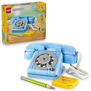 383-Pc LEGO Creator 3 in 1 Retro Telephone Kids Toy (31174) $20 + Free Shipping w/ Walmart+ or on $35+
