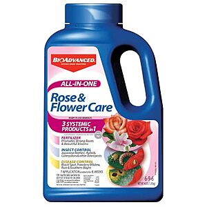 $14.06 | BioAdvanced All-In-One Rose and Flower Care Granules, 4 lb Bottle at Amazon