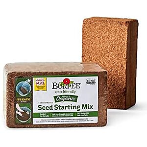[NEW] $8.31 | Burpee Organic Coconut Coir Seed Starting Mix, Expands to 16 Quarts at Amazon