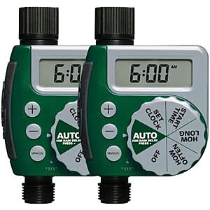 $33.59* | 2-Pack Orbit 1-Outlet Programmable Digital Hose Watering Timer at Amazon
