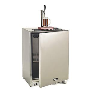 Bull Outdoor Products Outdoor Rated Kegerator – 304 Stainless Steel Single Tap Beer Fridge with Digital Temperature Control, Front Venting $2331.47