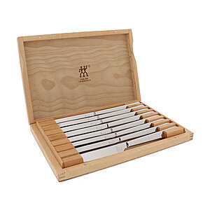 8-Piece Zwilling J.A. Henckels Stainless Steel Steak Knife Set w/ Wooden Case $39.99 + Free Shipping