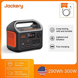 Jackery Explorer 300 Portable Power Station 290Wh 300W with 5M Extension Cord $129 + Free Shipping