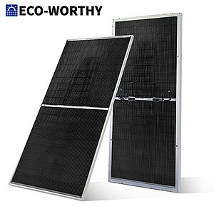 ECO-WORTHY 195W N-Type 18BB Bifacial Solar Panel with 25% Conversion Efficiency $79.60 + Free Shipping