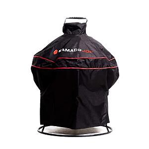 Kamado Joe Joe Jr 13.5-inch Portable Ceramic Charcoal Grill Durable Polyester Grill Cover with Top Handle and Double-Stitching in Black, Model KJ15080420 $36.79