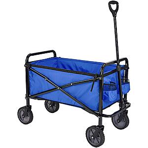 Amazon Basics Collapsible Heavy Duty Utility Wagon for Outdoor Sports, Camping, Garden, and Shopping, Versatile, Easy to Store, 265 Pounds Capacity $50.9