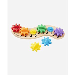 7-Piece Melissa & Doug Rainbow Caterpillar Wooden Gear Toy w/ 6 Interchangeable Color Gears $6.99 + Free Shipping w/ Prime or on $35+