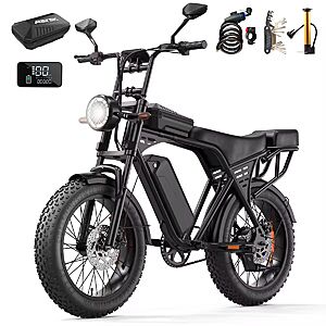 Aairsk X5 20" Fat Tire All Terrain Electric Bike 1500W Motor $384 + Free Shipping