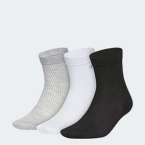adidas men Unisex Originals Signature 3-Pack High Quarter $13 + Free Shipping