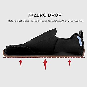AIRHAS Mens Barefoot Shoes with Anatomical Toe Box $23.99