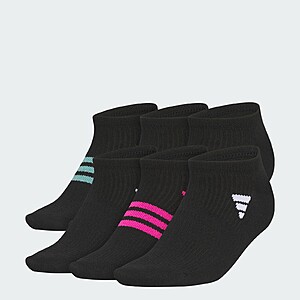 adidas women Superlite 3.0 6-Pack No-Show Socks $13 + Free Shipping