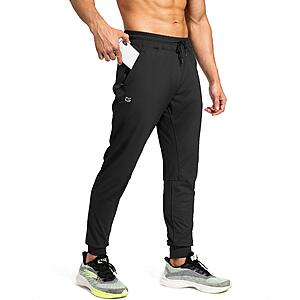 G Gradual Men's Sweatpants with Zipper Pockets Athletic Pants Traning Track Pants Joggers for Men Soccer, Running, Workout(Black,XS) $17.91